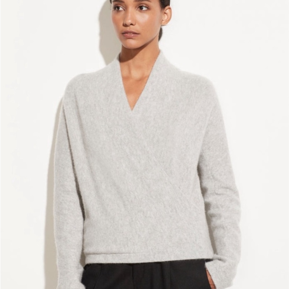 Vince cashmere wrap sweater